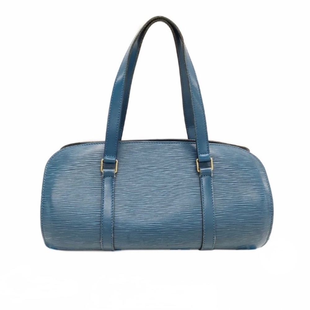 LOUIS VUITTON Epi Soufflot Hand Bag Blue includes dust bag. - Picture 2 of 10